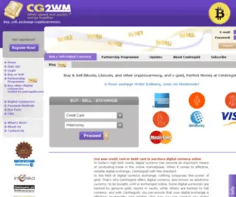 CG2WM.com(Buy & Sell Pecunix) Screenshot