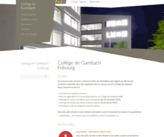 Cgafr.ch(Collège Fribourg) Screenshot