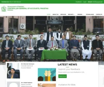 Cga.gov.pk(Controller General of Accounts) Screenshot