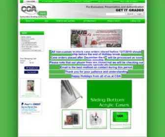 Cgagrading.com(Collectible Grading Authority) Screenshot