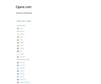 Cgana.com(Concursos) Screenshot