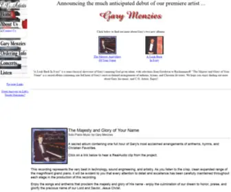 Cgartists.com(Classical and Christian Piano Music by Gary Menzies) Screenshot