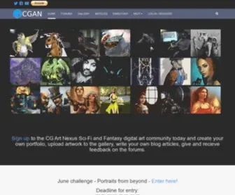 Cgartnexus.com(CG Art Nexus) Screenshot