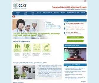 Cgat.vn(CGAT-Trangchu-Trung tâm Xét nghiệm ADN & Công nghệ Di truyền CGAT) Screenshot