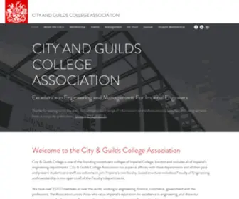 Cgca.org.uk(City and Guilds College Association) Screenshot