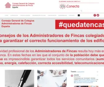 Cgcafe.org(Consejo General de Colegios de Administradores de Fincas de España) Screenshot