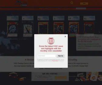 CGccards.com(Trading Card Grading) Screenshot