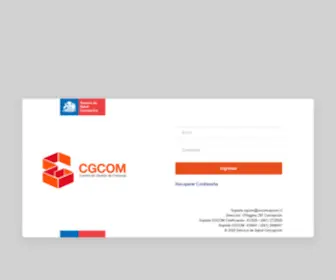 Cgcom.cl(Control de Gestión Compras) Screenshot