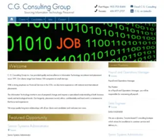 Cgconsultinggroup.com(Take the guess work out of hiring for IT jobs) Screenshot