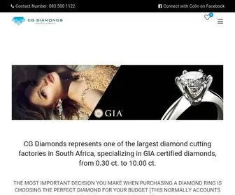 Cgdiamonds.co.za(Diamond Engagement Rings Cape Town) Screenshot