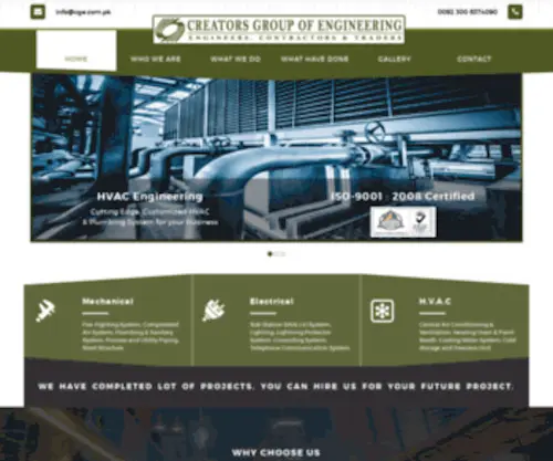 Cge.com.pk(Engineers, Contractor & Traders CGE) Screenshot