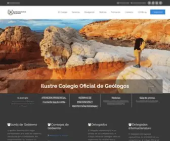 Cgeologos.es(Colegio) Screenshot