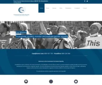 Cge.org.za(Commission for Gender Equality Website) Screenshot