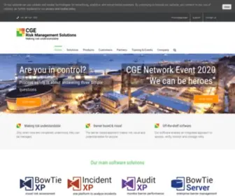 Cgerisk.com(CGE Risk Management) Screenshot