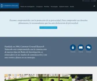 Cgespanol.org(Common Ground Research Networks (Espa) Screenshot