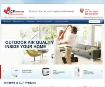 CGFproducts.com(GeneralAire®) Screenshot
