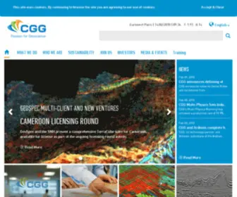 CGgveritas.com(A fully integrated geoscience company providing leading geological) Screenshot