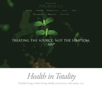 Cghearthayurveda.com(CGH Earth Ayurveda) Screenshot