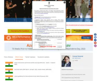 Cgichicago.gov.in(Consulate General of India) Screenshot