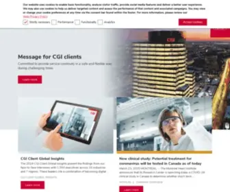 Cgi.com(IT and business consulting services) Screenshot
