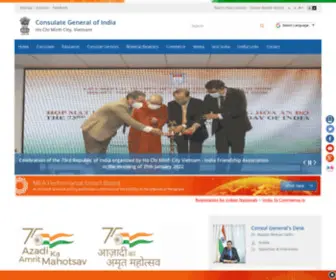 Cgihcmc.gov.in(Consulate General of India) Screenshot