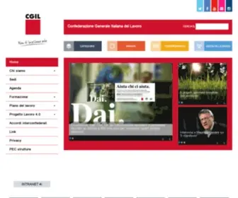 Cgil.it(Confederazione Generale Italiana del Lavoro) Screenshot
