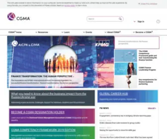 Cgma.org(The global management accounting designation) Screenshot