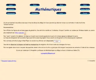 Cgmaths.fr(Mathématiques) Screenshot