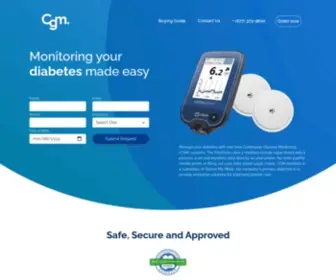 CGmmonitors.com(Continuous Glucose Monitor) Screenshot