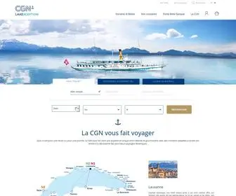 CGN.ch(Site officiel de la CGN) Screenshot