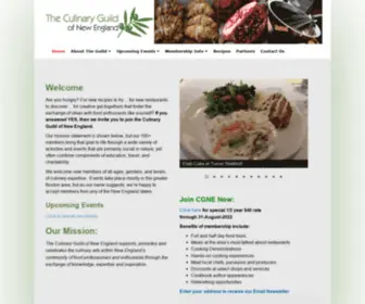 Cgne.org(Culinary Guild of New England) Screenshot