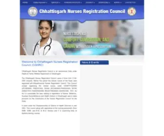 CGNRC.org(Chhattisgarh Nurses Registration Council) Screenshot