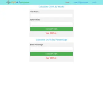 Cgpacalculator.online(Cgpacalculator online) Screenshot