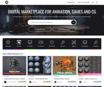 Cgpen.com(Digital Marketplace for Animation) Screenshot