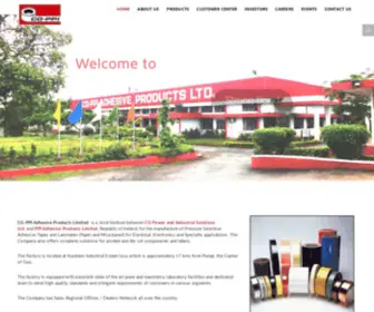 CGppi.com(CG Adhesive Products Limited) Screenshot