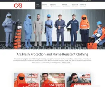 CGprotection.com(FR coveralls) Screenshot