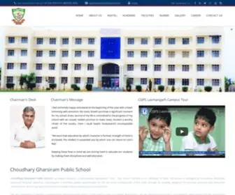 CGPslaxmangarh.in(Choudhary Gharsiram Public School) Screenshot