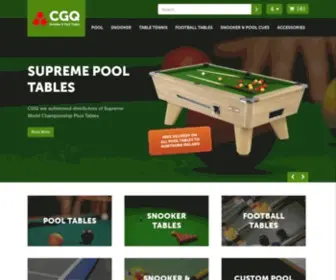 CGQsnooker.com(Snooker and Pool tables Ireland and Northern Ireland) Screenshot