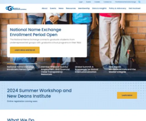 CGsnet.org(The National Voice for Graduate Education) Screenshot