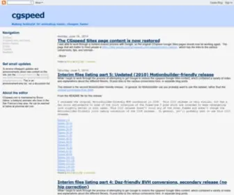 CGspeed.com(cgspeed) Screenshot