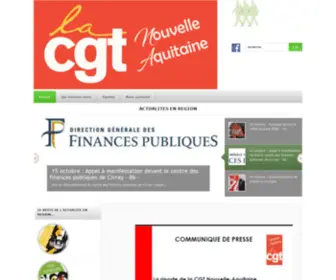 CGT-Aquitaine.fr(CGT Aquitaine) Screenshot