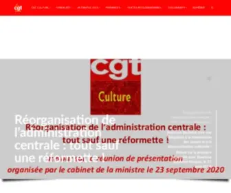 CGT-Culture.fr(La CGT Culture) Screenshot