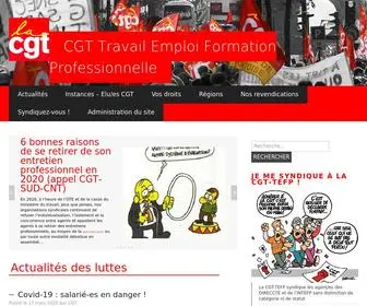 CGT-Tefp.fr(CGT Travail Emploi Formation Professionnelle) Screenshot