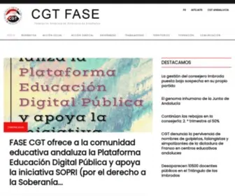 Cgtaeducacion.org(CGT Enseñanza Andalucía) Screenshot