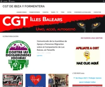 Cgteivissa.org.es(CGT DE IBIZA Y FORMENTERA) Screenshot