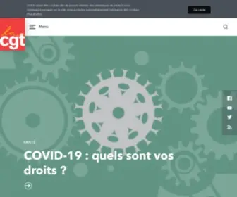 CGT.fr(Confédération Générale du Travail) Screenshot