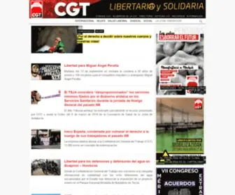 CGT.org.es(Asociación de trabajadores y trabajadoras que se define anarcosindicalista) Screenshot