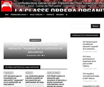 CGTPV.org(CGT País Valencià i Múrcia) Screenshot