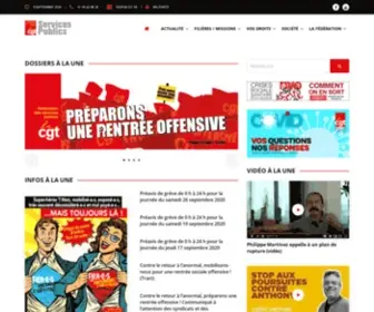 CGtservicespublics.fr(Fédération) Screenshot