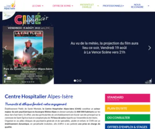 CH-Alpes-Isere.fr(LE CHAI) Screenshot